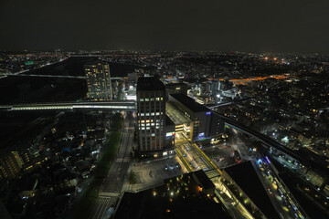 Obraz premium 夜の二子玉川駅
