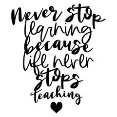 Notebook Planner Typography Black and White 