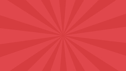 和風背景素材　赤色の集中線　横長　16:9