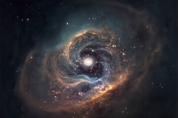 Obraz premium Night sky space. nebula and galaxies in space