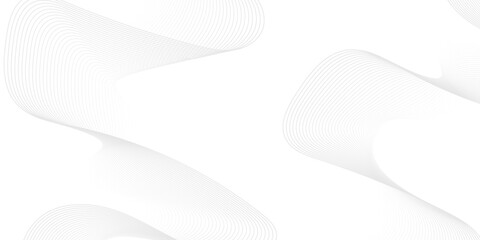 Abstract white paper wave background and abstract gradiant and white wave curve lines banner background design. Vector illustration. Modern template abstract design flowing particles wave.
