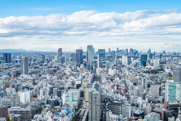 Obraz premium 日本の首都東京の都市風景