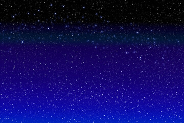 Beautiful starry night stardust sky in the midnight gradient printable background
