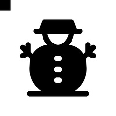 snowman icon vector