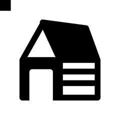 hut icon vector