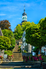 Fototapeta na wymiar Townscape of Solingen-Grafrath in North Rhine-Westphalia, Germany