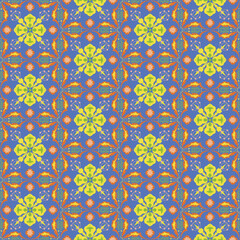 Floral Seamless Pattern Background Garden Nature Damask Aboriginal Ornament Art