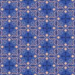 Floral Seamless Pattern Background Garden Nature Damask Aboriginal Ornament Art