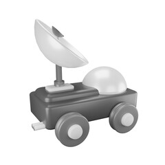 Space Car 3D Icon