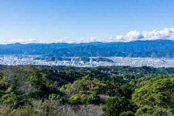 Fototapeta na wymiar 静岡県日本平からの静岡市
