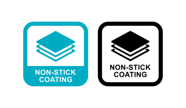 Non stick coating badge logo template. Suitable for sticker or product label