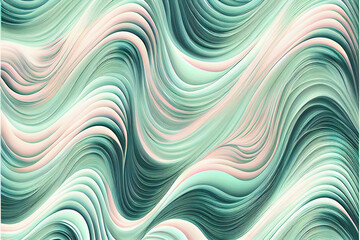 Flowing smooth waves of pastel colors