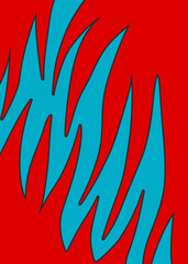 Abstract background with some wavy and spike pattern