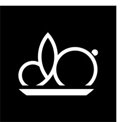 a simple black and white logo, suitable for companies that emphasize simplicity and luxury