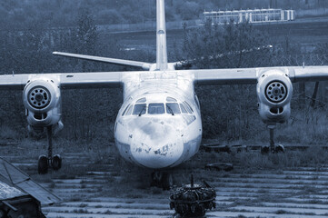 Ukrainian (former Soviet) plane wreck.