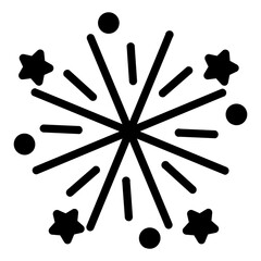 firework glyph icon