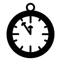 time glyph icon