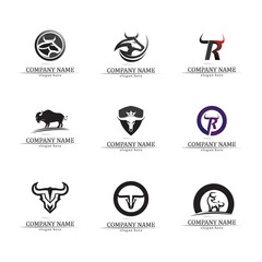 Bull horn logo and symbol template icons app