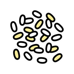 rice grain healthy color icon vector. rice grain healthy sign. isolated symbol illustration