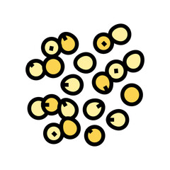 millet grain food color icon vector. millet grain food sign. isolated symbol illustration