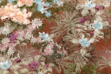 Beautiful hand drawn floral illustration