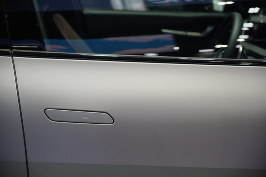 Hidden Door Handles In New Car Door Panels.