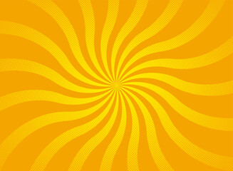 Obraz premium 放射状渦巻きの集中線背景イラスト