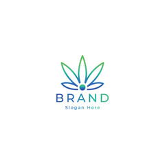 Cannabis Gradient Logo Design