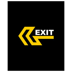 exit icon and sign vector