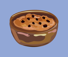 peruvian arroz zambito vector illustration