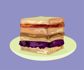 peruvian dessert king kong vector illustration