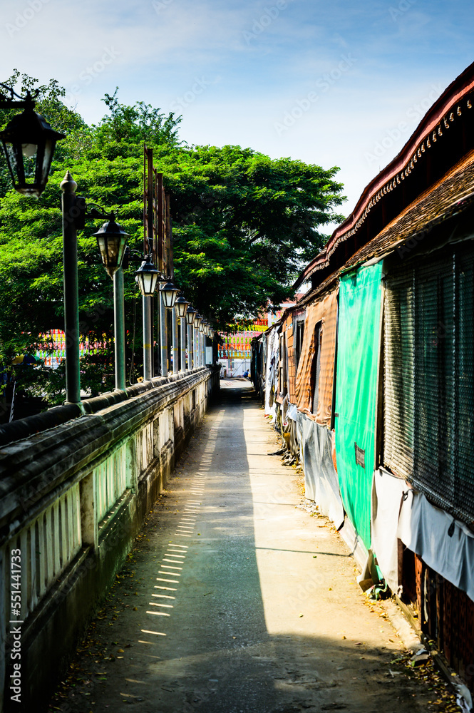 Canvas Prints Narrow alley in lamphun province