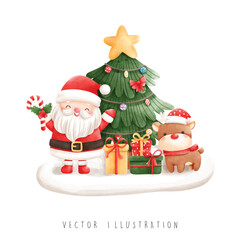 Christmas Santa, Christmas vector illustration