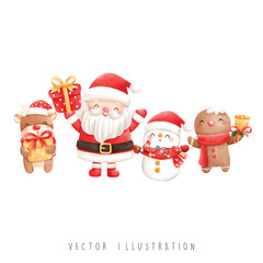 Christmas Santa, Christmas vector illustration