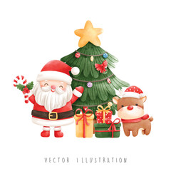 Christmas Santa, Christmas vector illustration