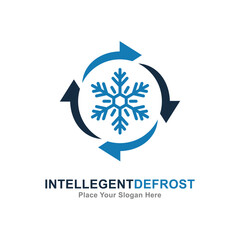 Intelligent defrost logo badge template. Suitable for business, technology, information and product label