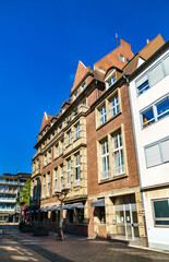 Architecture of the old town of Duisburg in North Rhine-Westphalia, Germany