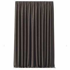 curtain isolated on white background, 3D illustration, cg render