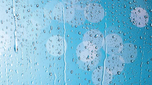 view of rainy window, abstract background