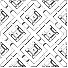 Vector lace texture, curly line ornament, black and white pattern.