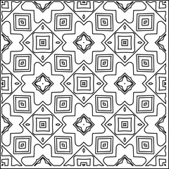 Vector lace texture, curly line ornament, black and white pattern.