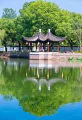 Lake Scenery of Tianyige Museum, Ningbo, Zhejiang, China