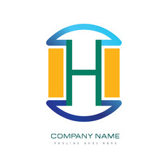 H lettering, perfect for company logos, offices, campuses, schools, religious education