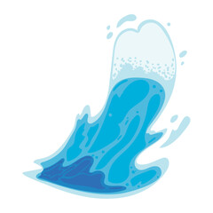 water splash vector isolated