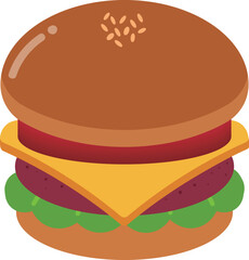 ハンバーガーのイラスト