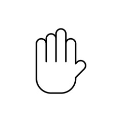 Obraz premium hand icon. outline icon