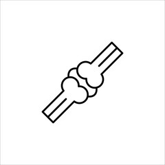 joint icon. outline icon