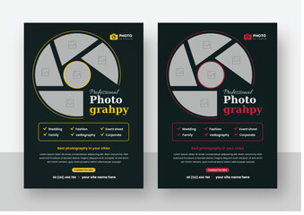Photo Workshop Flyer Template, Professional photographer business flyer
