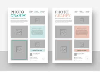 Photography Service Flyer, Photo Workshop Flyer Template, Photography Flyer