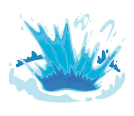 water splash isolated icon